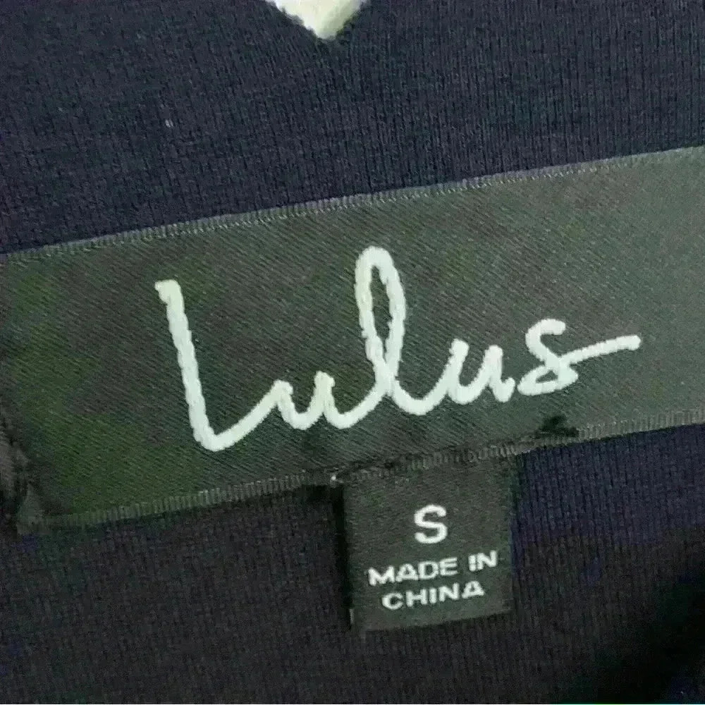 NWT Lulus Tip the Scallops Navy Scalloped Skater Dress, Womens Size Small - Picture 6 of 14